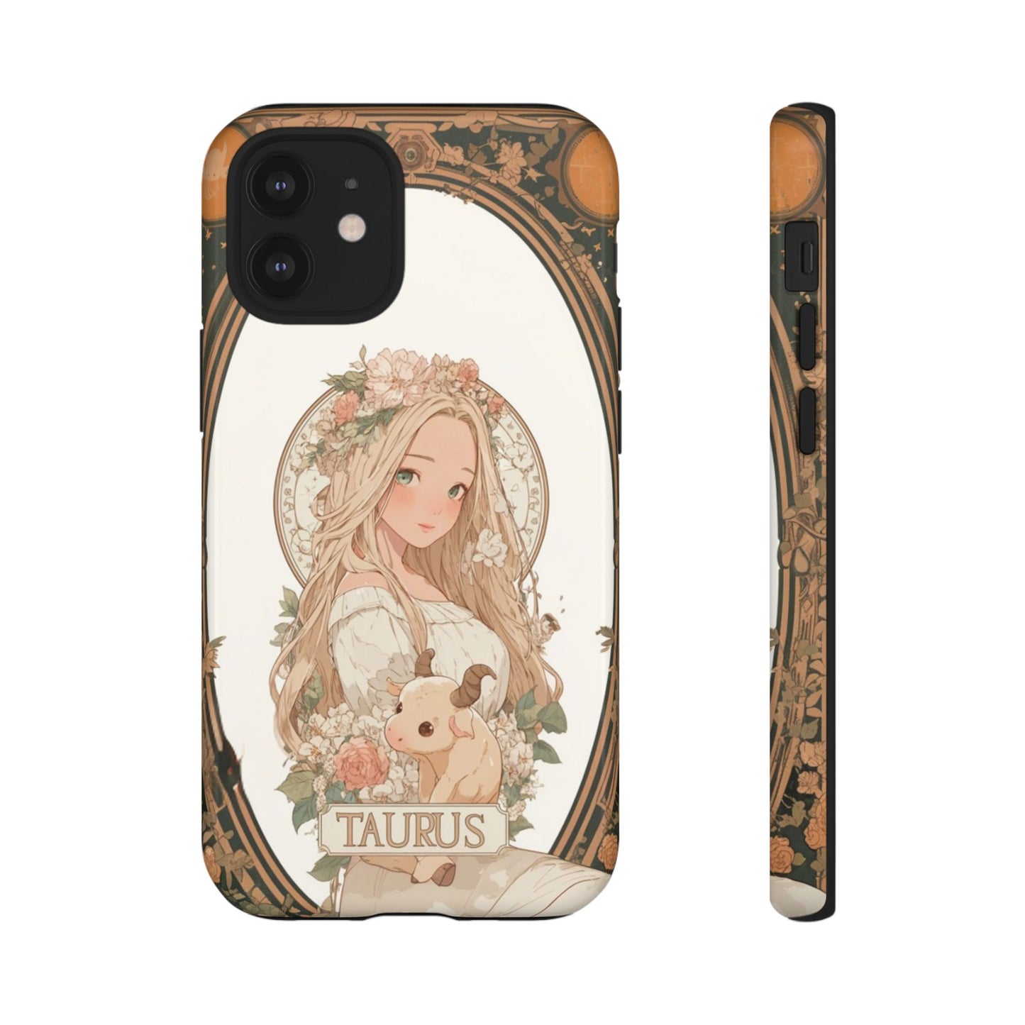 Taurus Floral Maiden - Tough iPhone Case