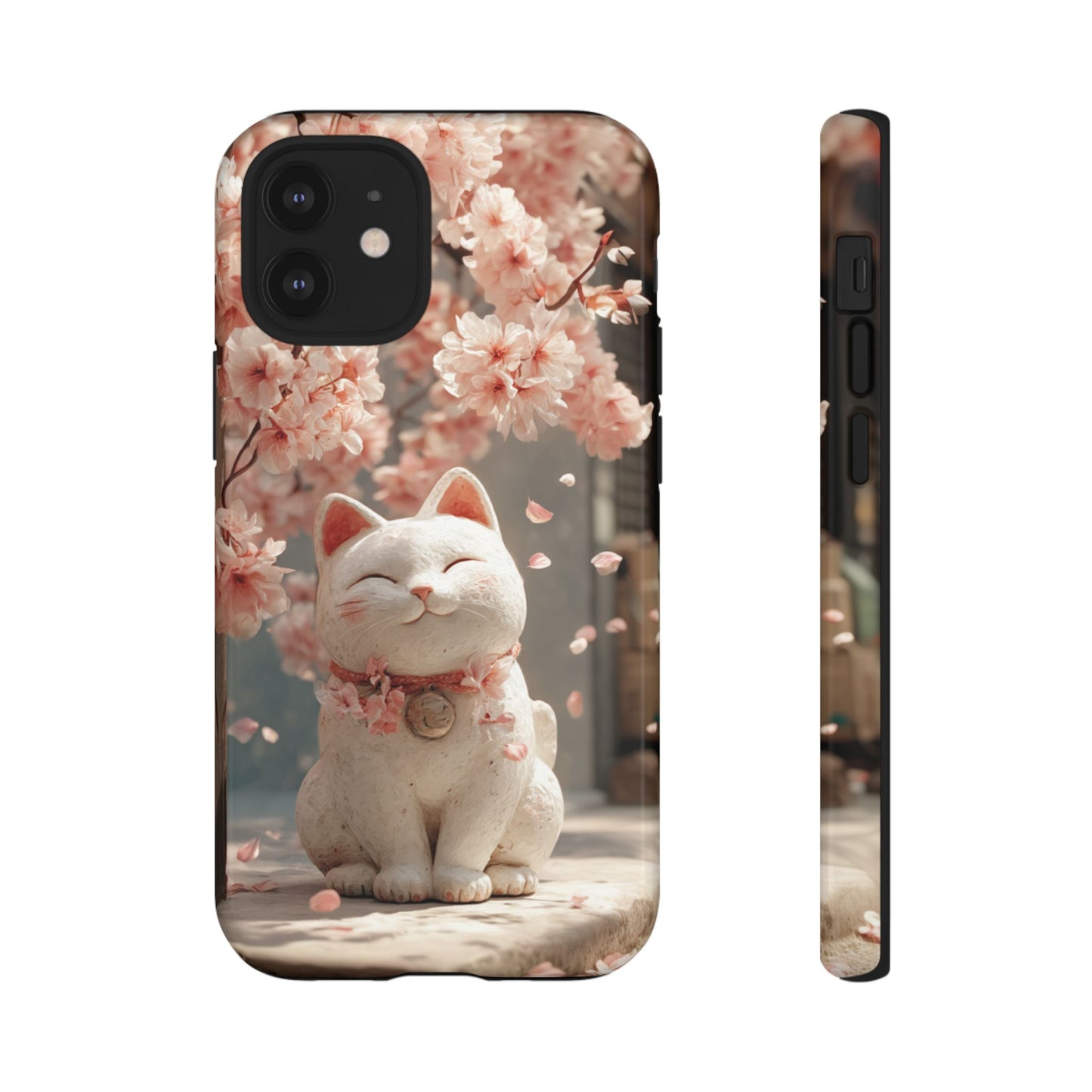 Sakura Lucky Cat - Tough iPhone Case