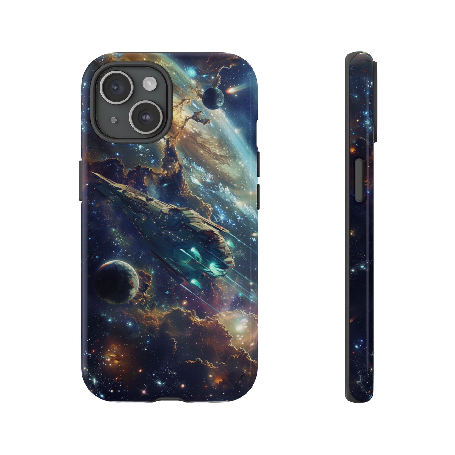 Galactic Voyage: Futuristic Spaceship - iPhone, Google Pixel, Samsung Galaxy