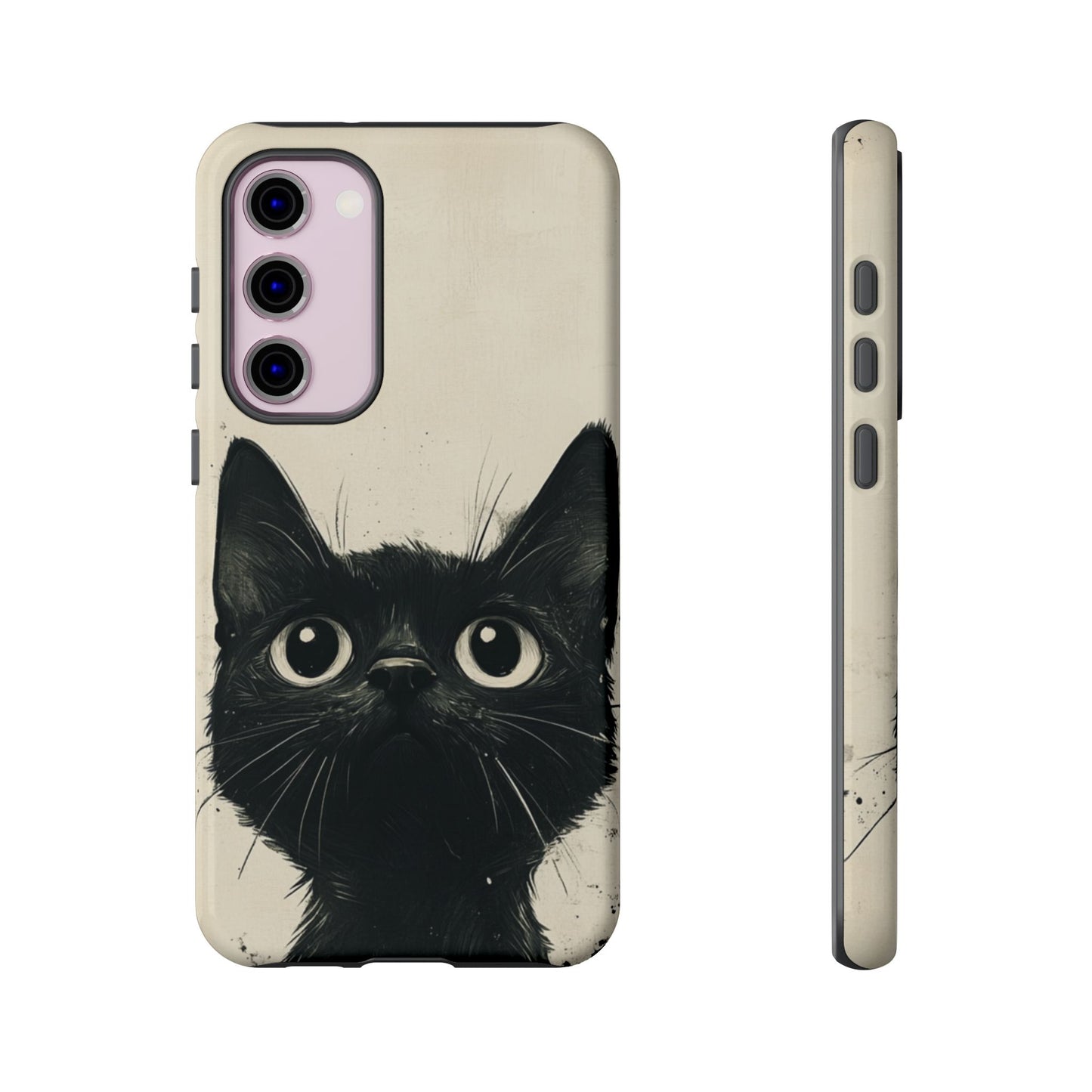 Black Cat Ink Sketch - Tough Samsung Galaxy Case