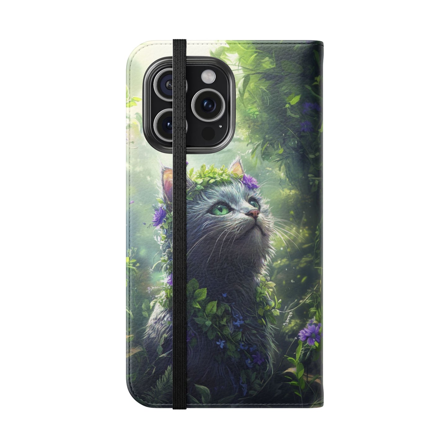 Forest Spirit Cat - Wallet Flip Case