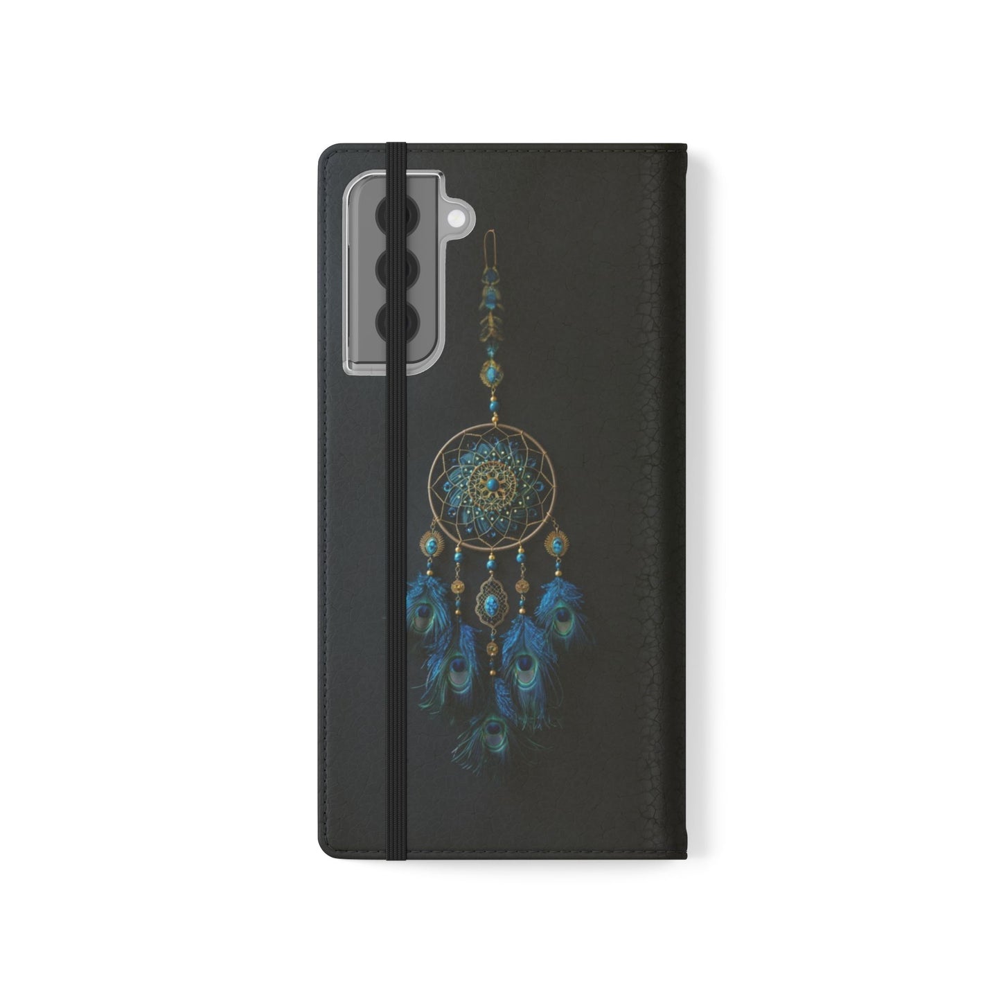 Peacock Feather Dreamcatcher - Wallet Flip Case