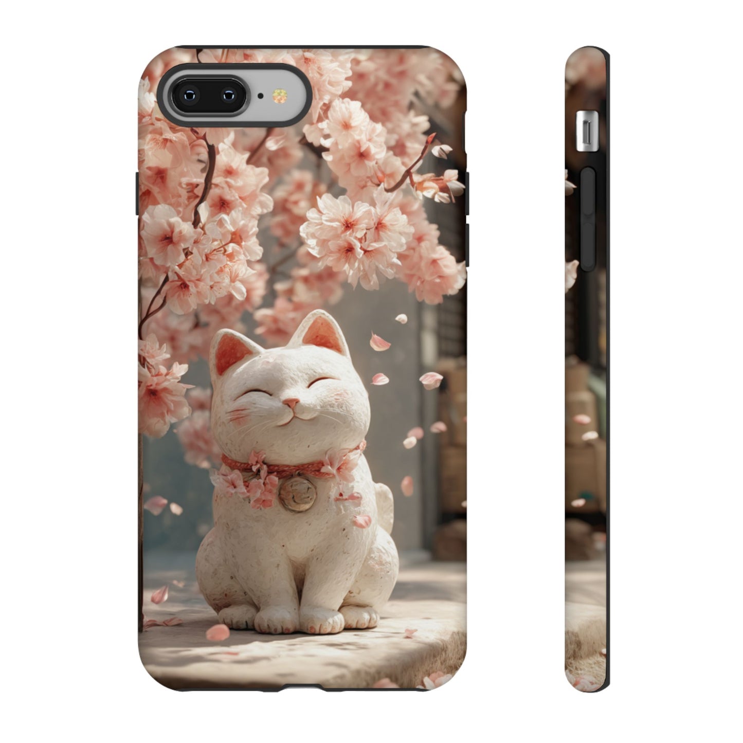 Sakura Lucky Cat - Tough iPhone Case