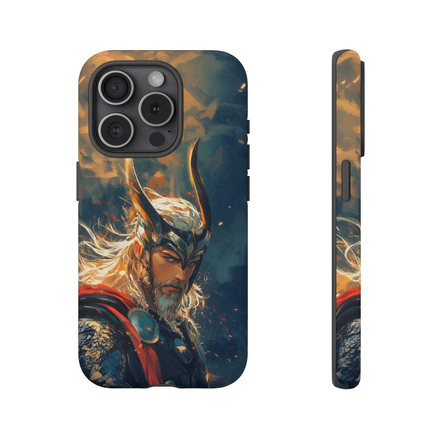 Storm-Bringer: Epic Thor Anime-Style Phone Case - iPhone, Google Pixel, Samsung