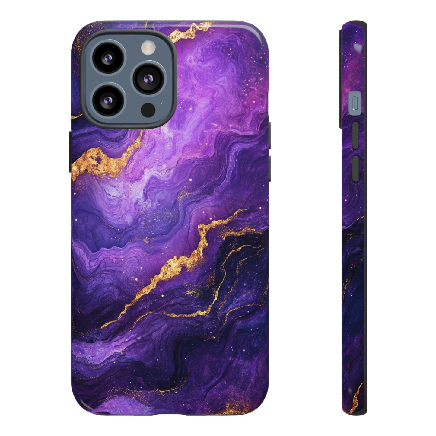 Amethyst Gold Marble – Tough iPhone Case