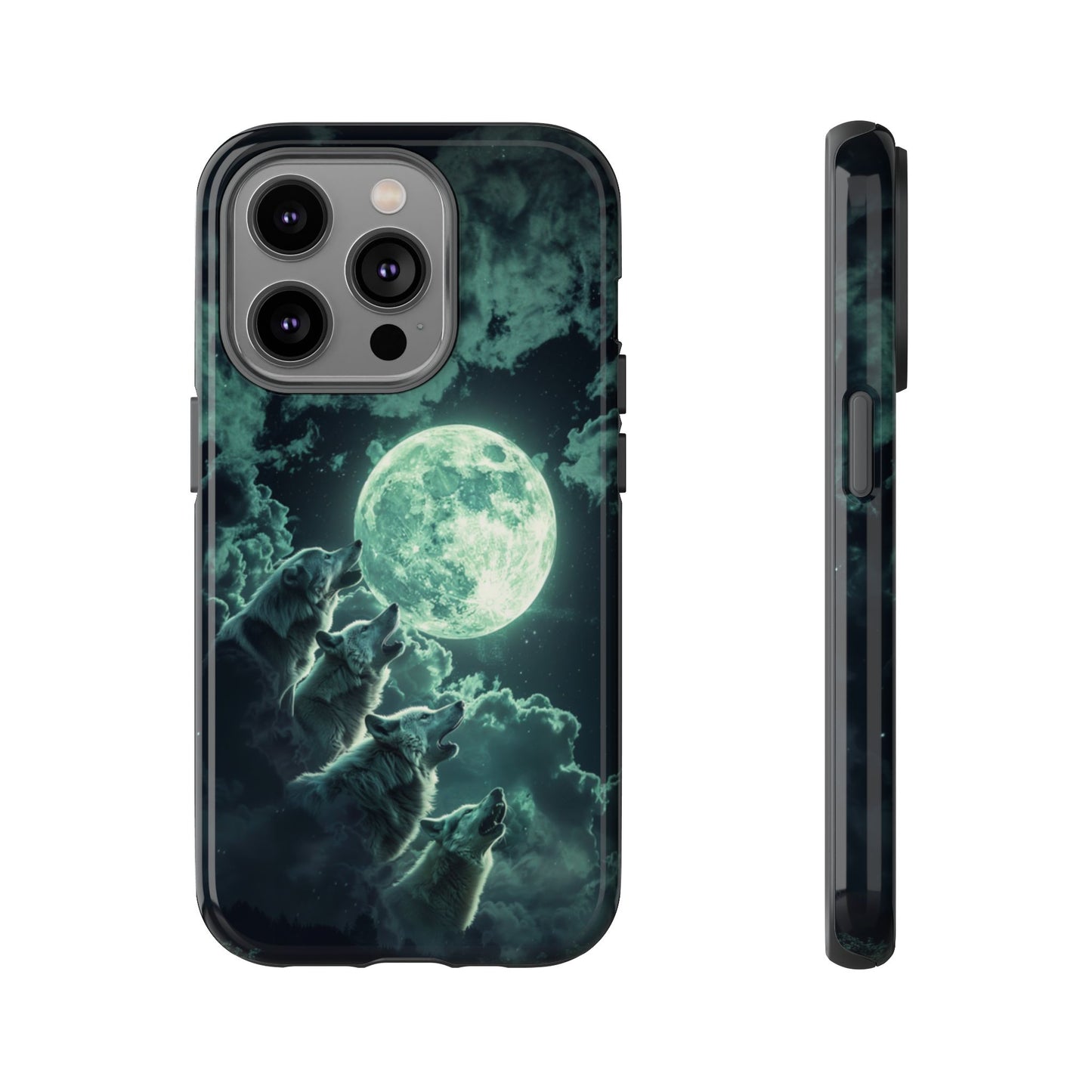 Moonlit Wolf Chorus - Tough iPhone Case