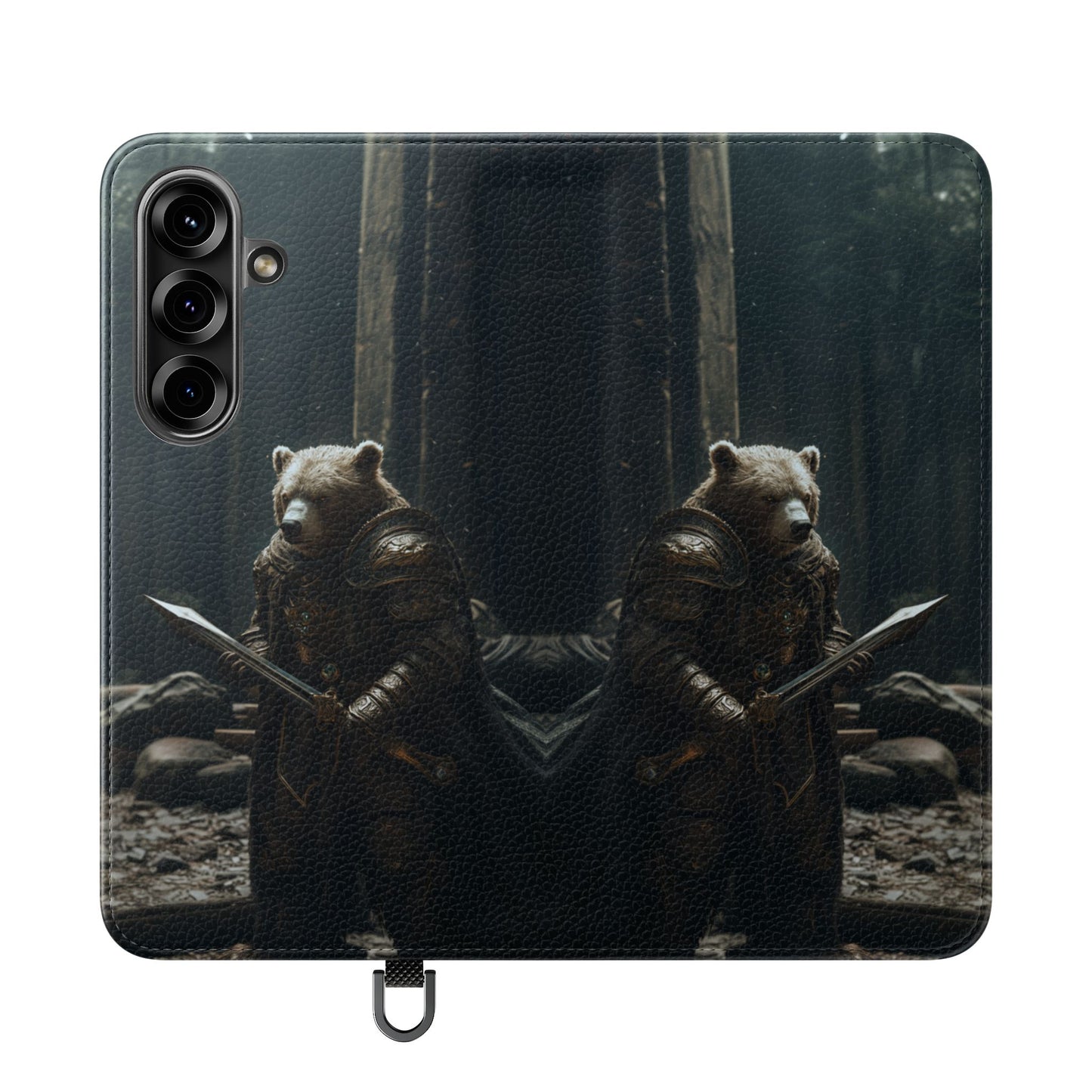 Medieval Bear Warrior Knight - Wallet Flip Case