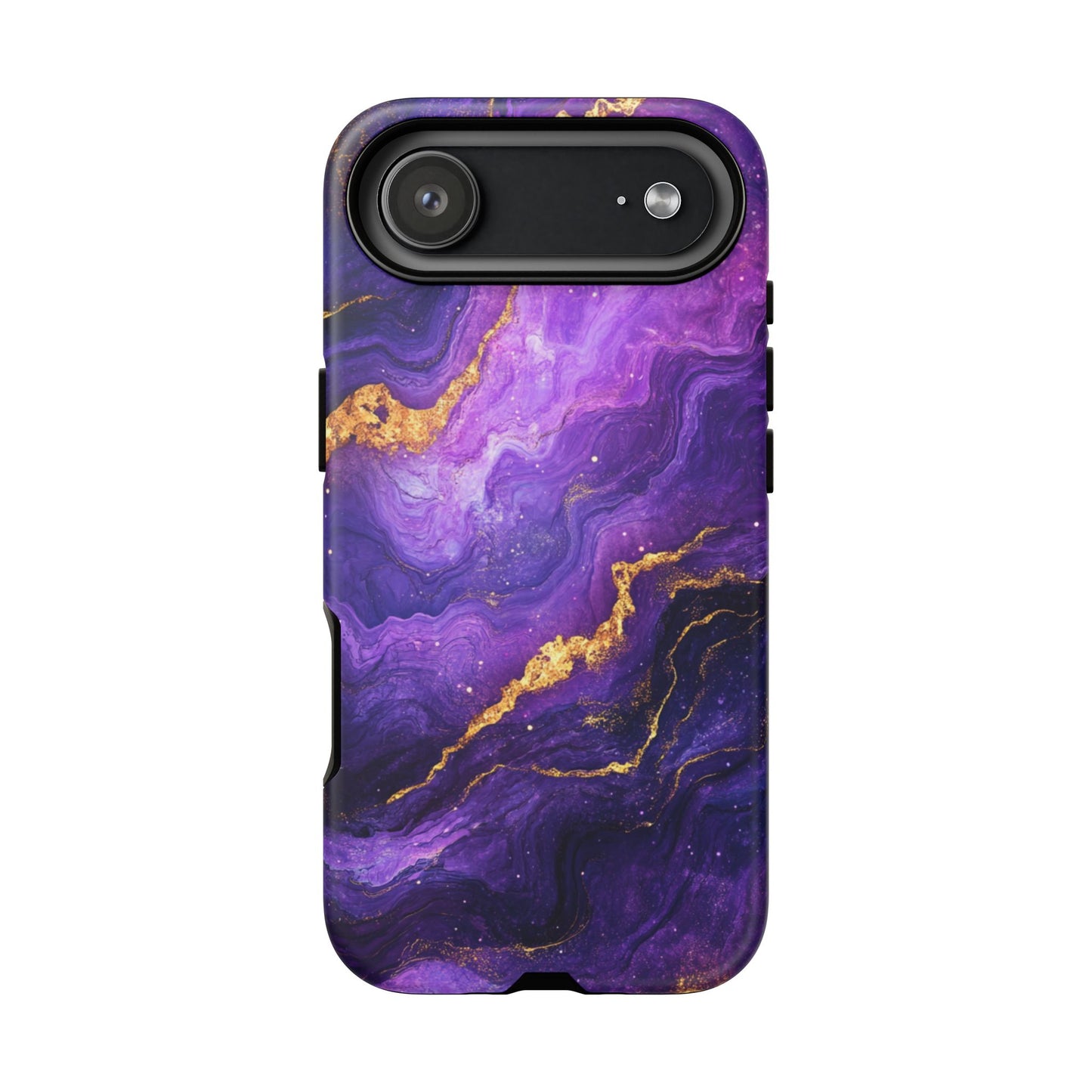 Amethyst Gold Marble – Tough iPhone Case