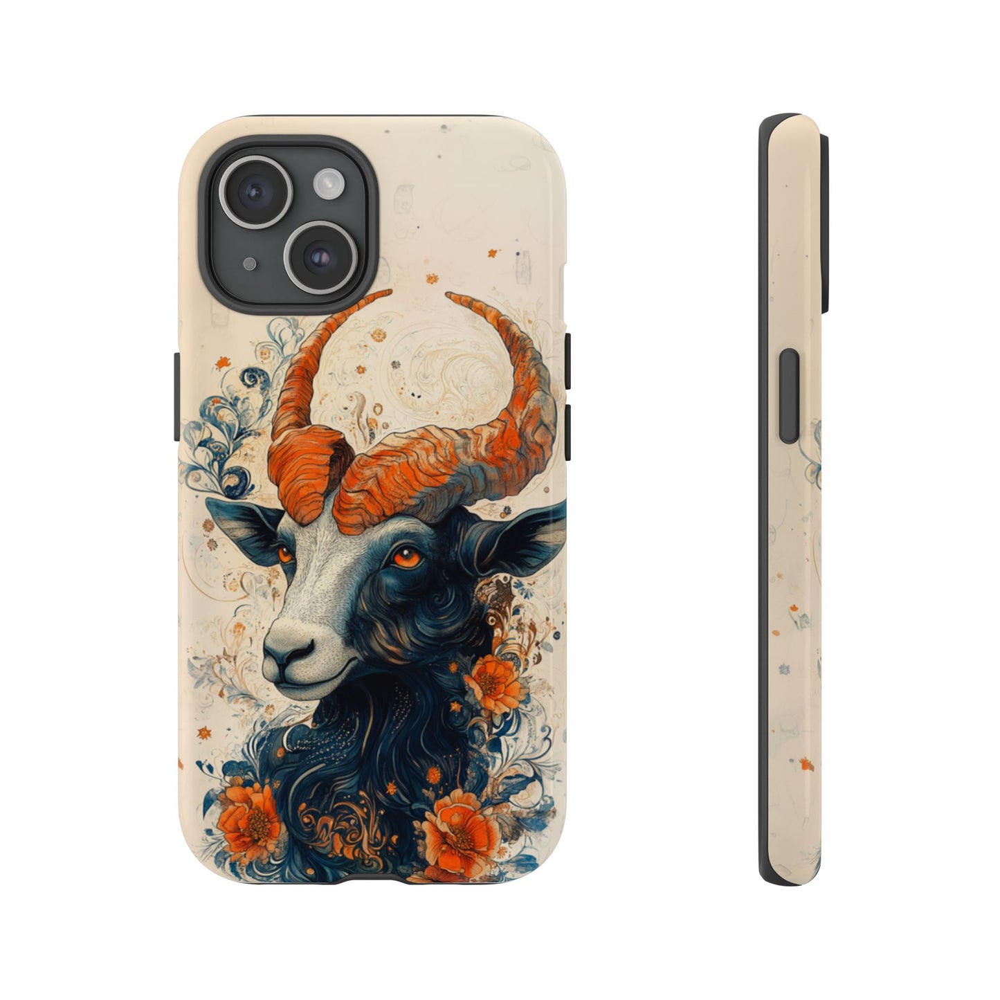 Capricorn Zodiac Artistic Floral Phone Case – iPhone, Google Pixel, Samsung Galaxy