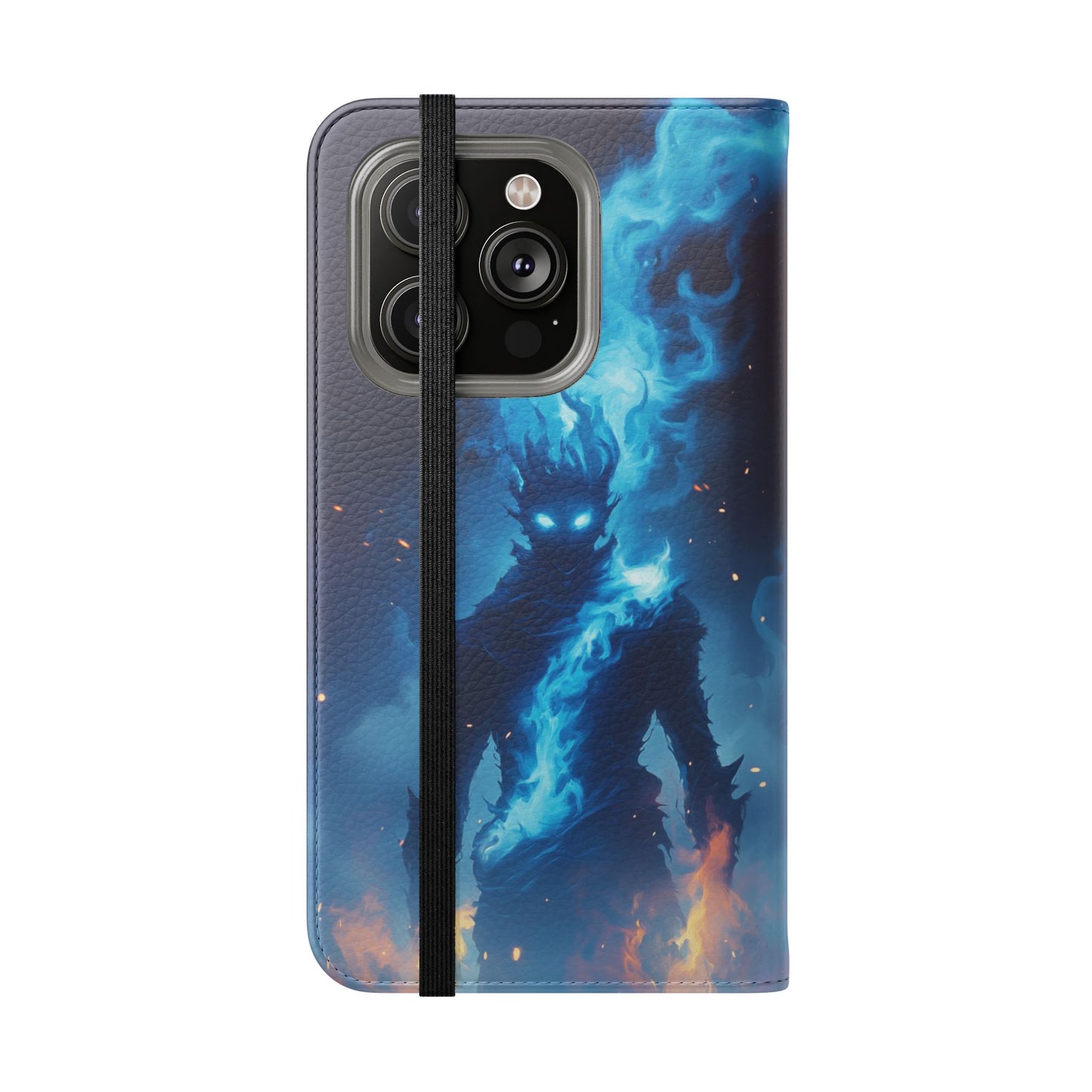 Blue Flame Spirit - Wallet Flip Case
