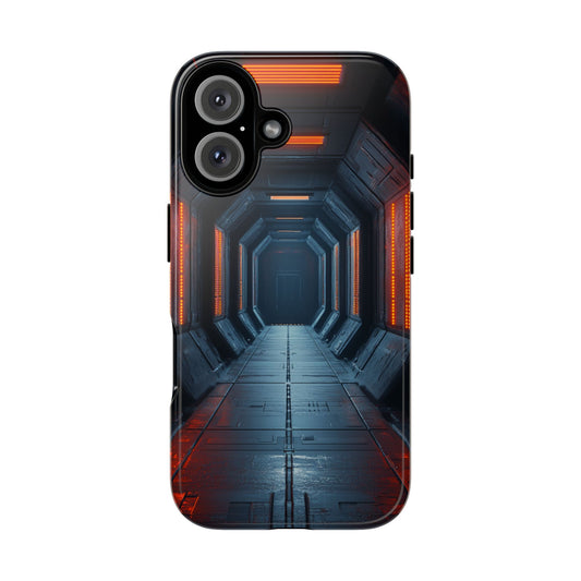 Red Alert Corridor – Tough iPhone Case