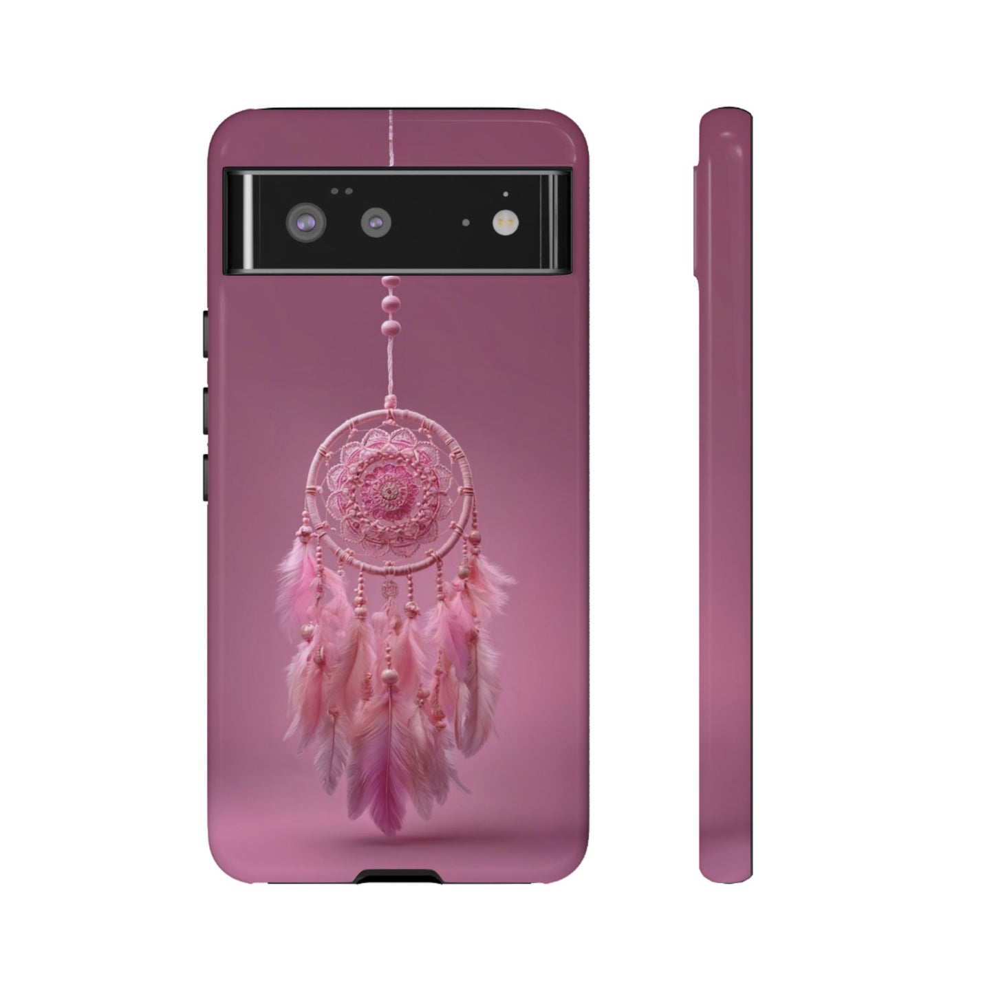 Pink Lace Dreamcatcher - Tough Google Pixel Case