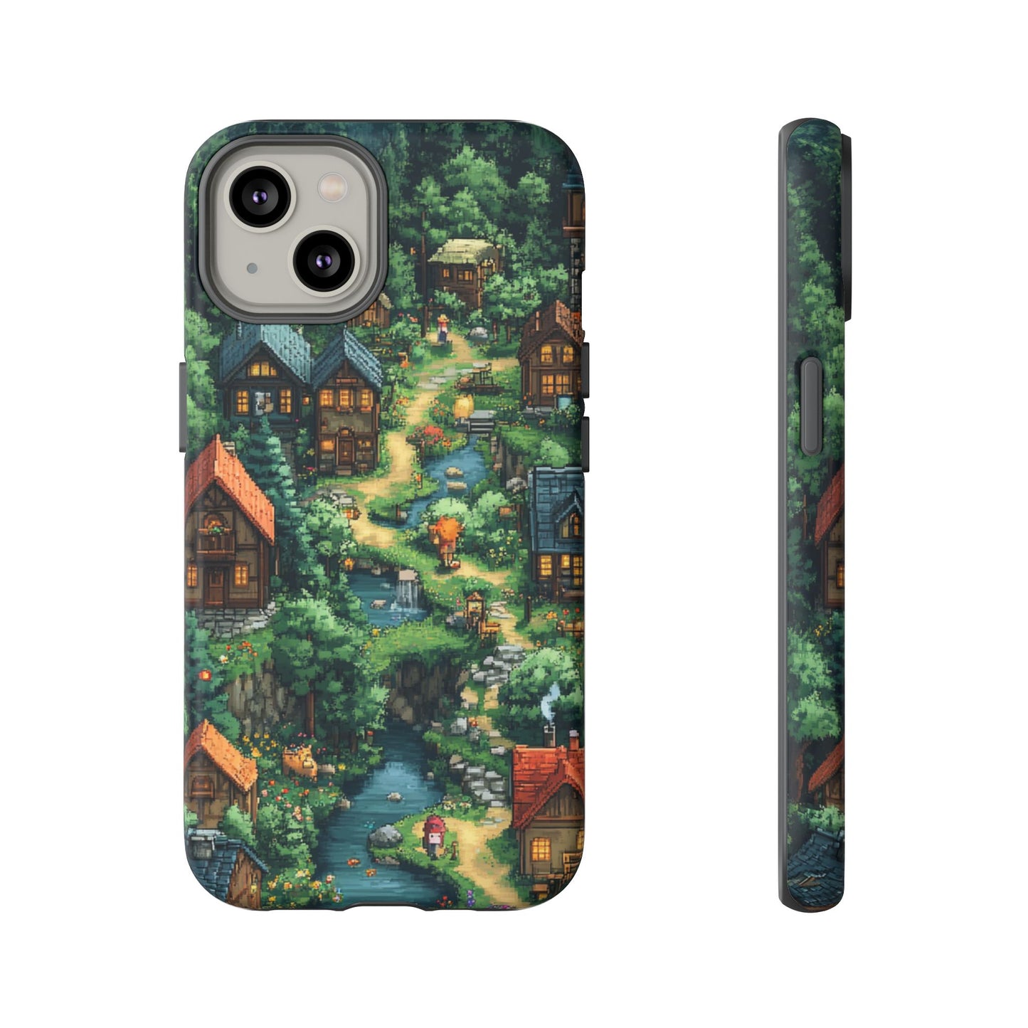 Pixel Forest Hamlet - Tough iPhone Case