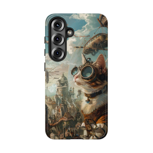 Steampunk Aviator Cat - Tough Samsung Galaxy Case
