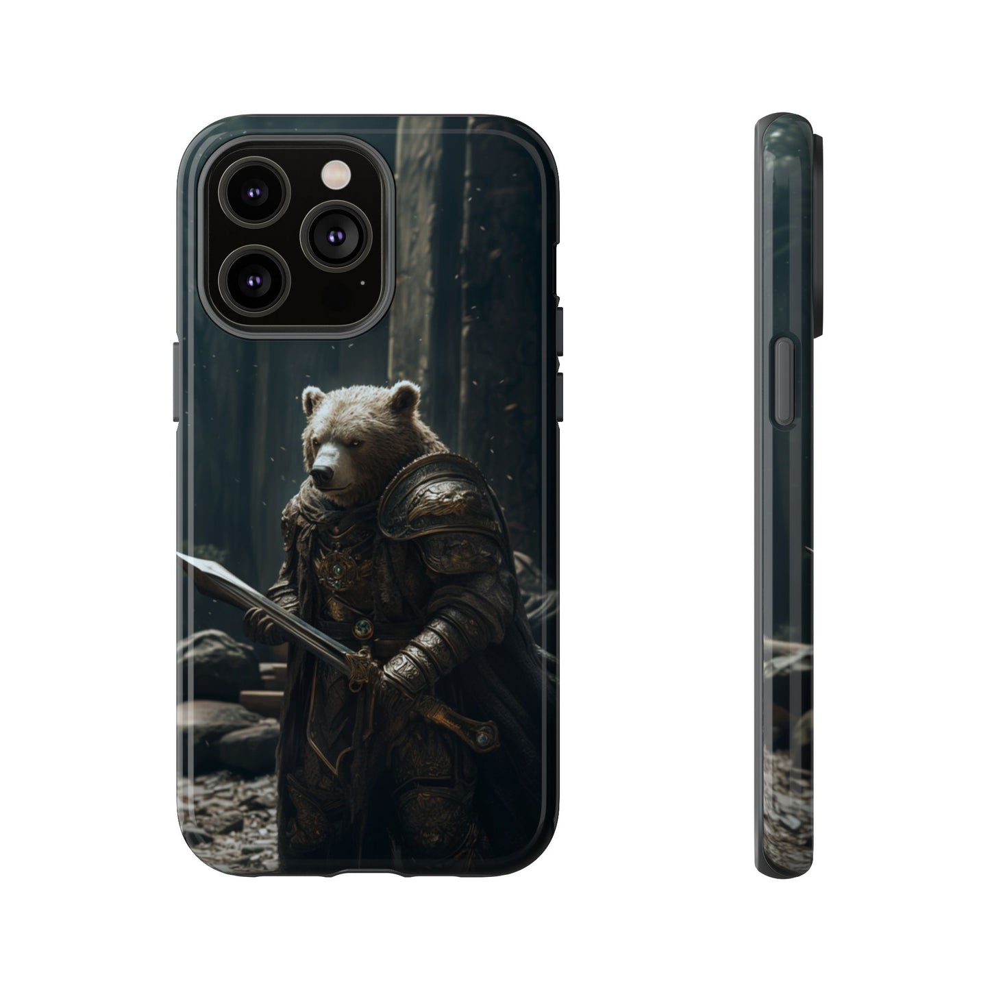 Medieval Bear Warrior Knight - Tough iPhone Case