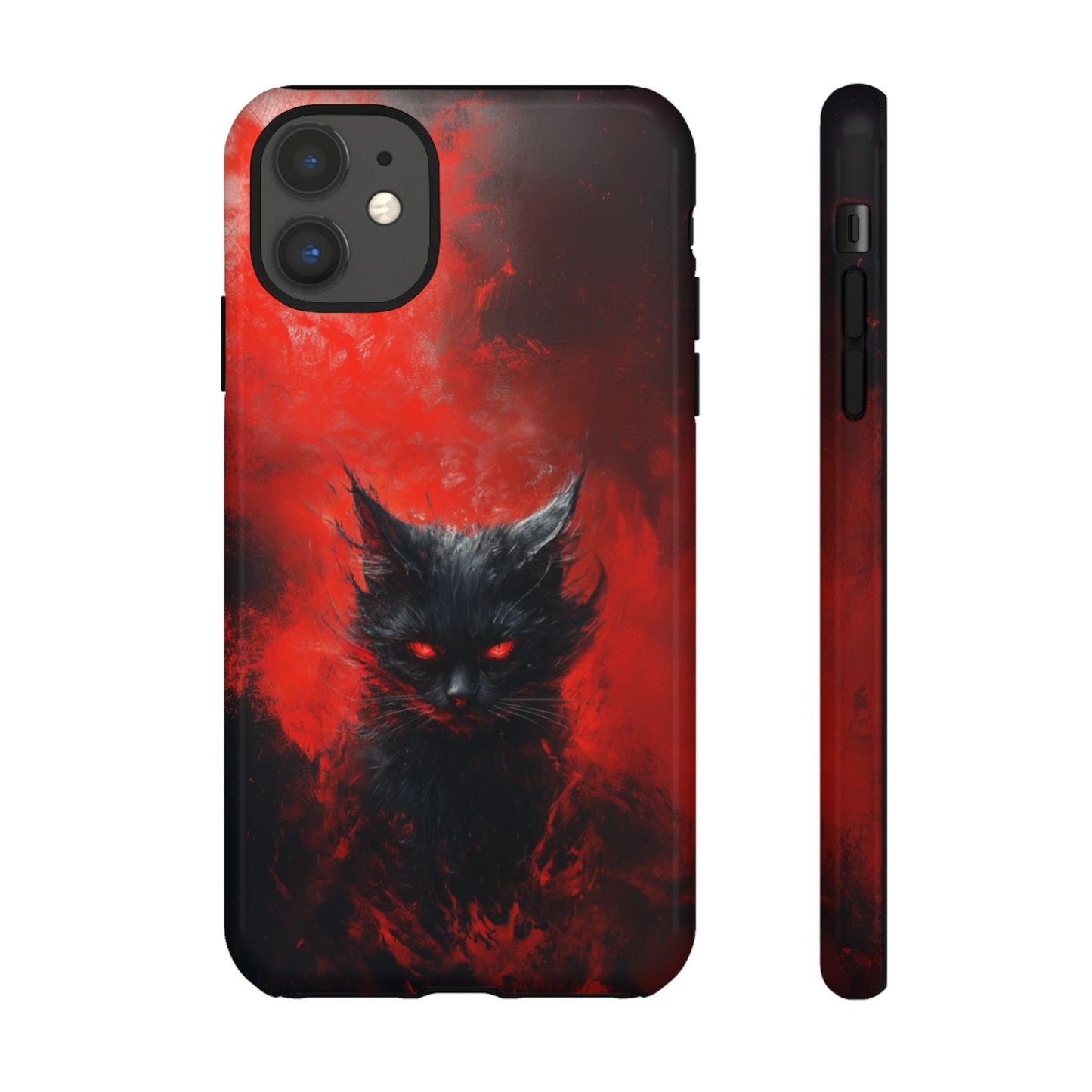 Fire Demon Black Cat - Tough iPhone Case