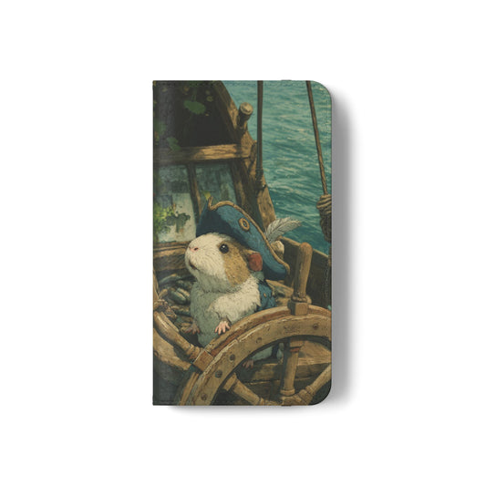 Pirate Captain Guinea Pig - Wallet Flip Case