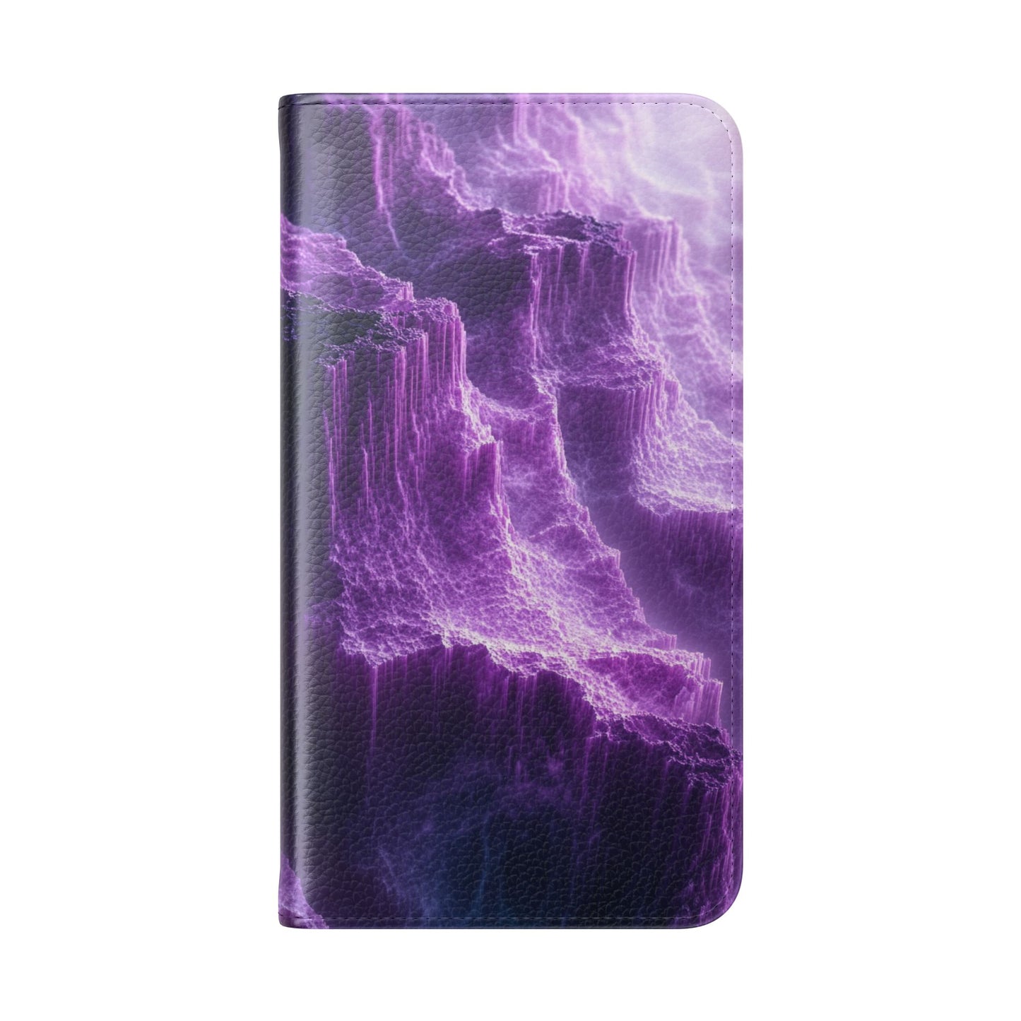 Purple Crystal Canyon - Wallet Flip Case