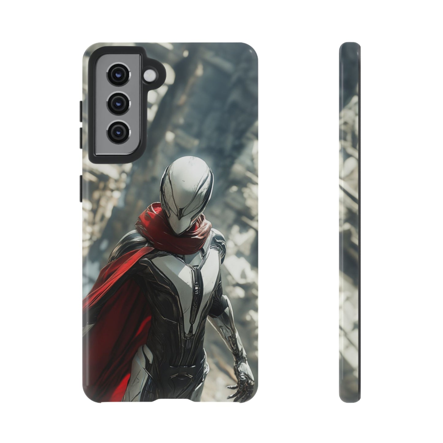 Crimson Sentinel Phone Case – iPhone, Google Pixel, Samsung Galaxy