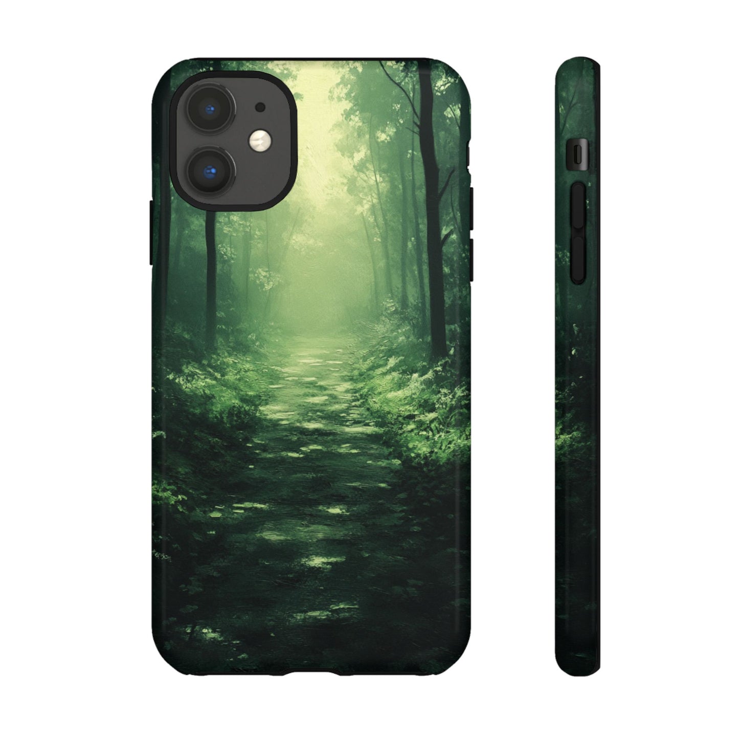 Emerald Mist Forest Path - Tough iPhone Case