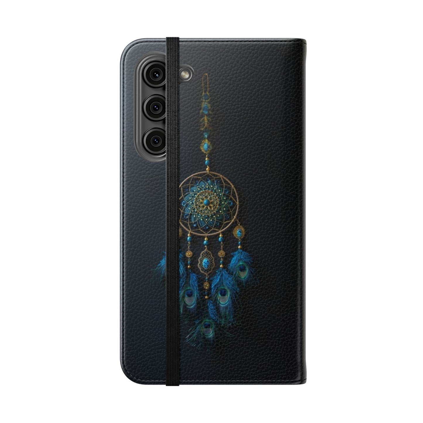 Peacock Feather Dreamcatcher - Wallet Flip Case
