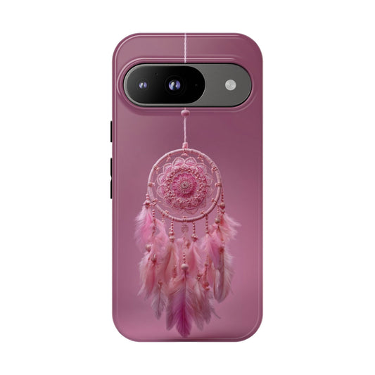 Pink Lace Dreamcatcher - Tough Google Pixel Case