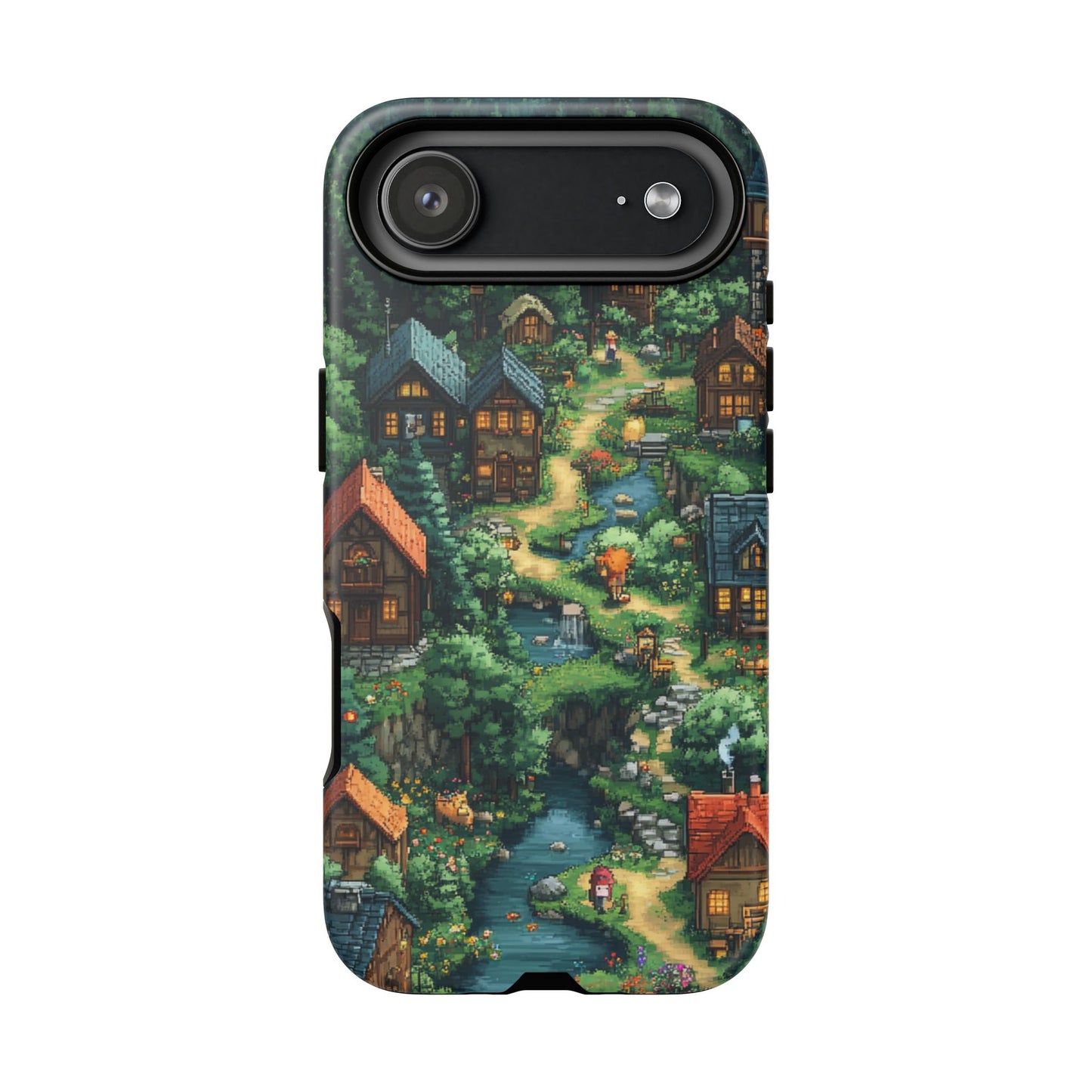 Pixel Forest Hamlet - Tough iPhone Case