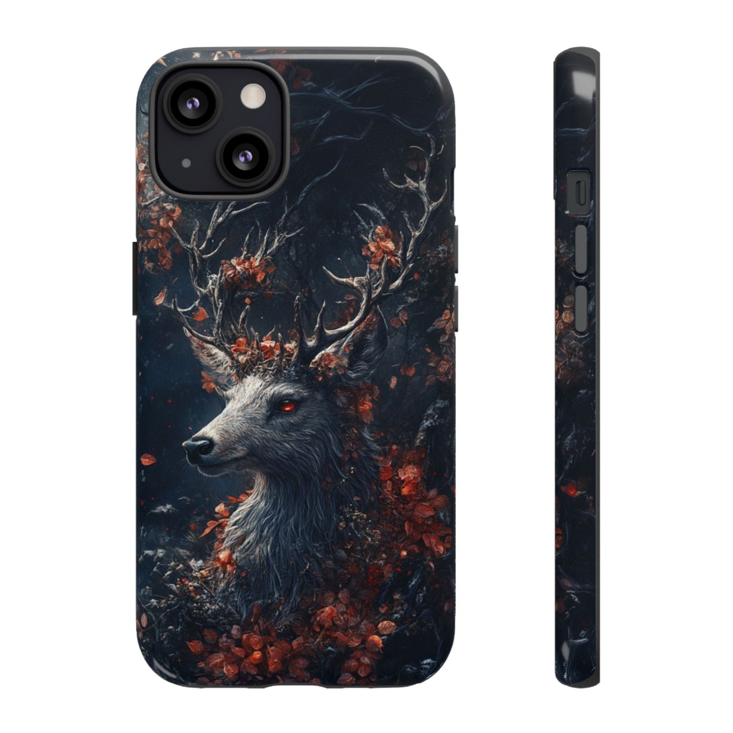 Crimson Stag Blossom – Tough iPhone Case