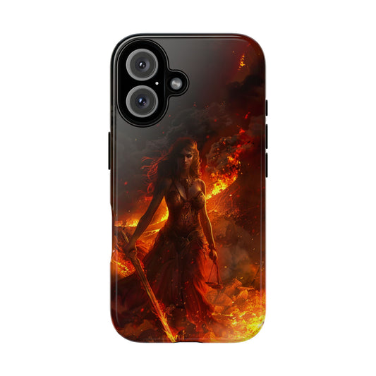 Fiery Goddess Nemesis Phone Case - iPhone, Google Pixel, Samsung Galaxy