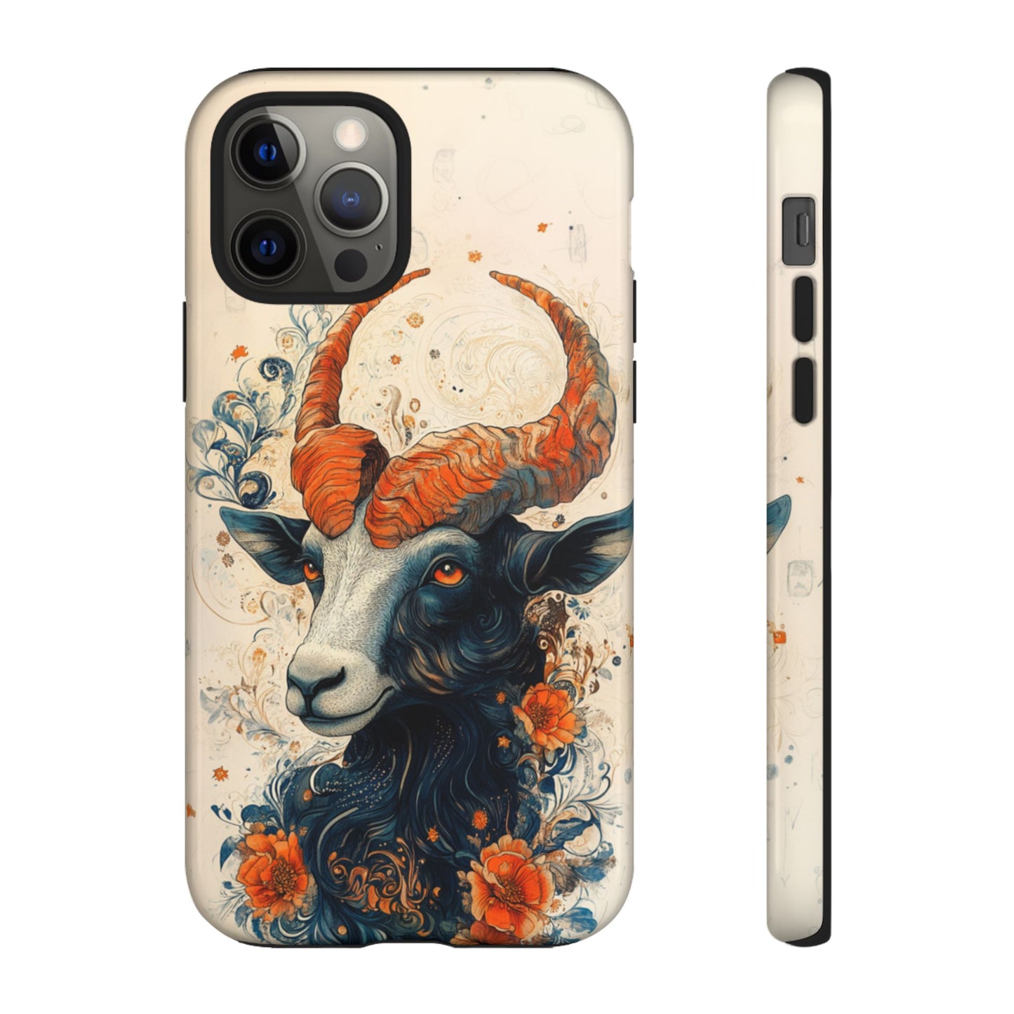 Capricorn Zodiac Artistic Floral Phone Case – iPhone, Google Pixel, Samsung Galaxy