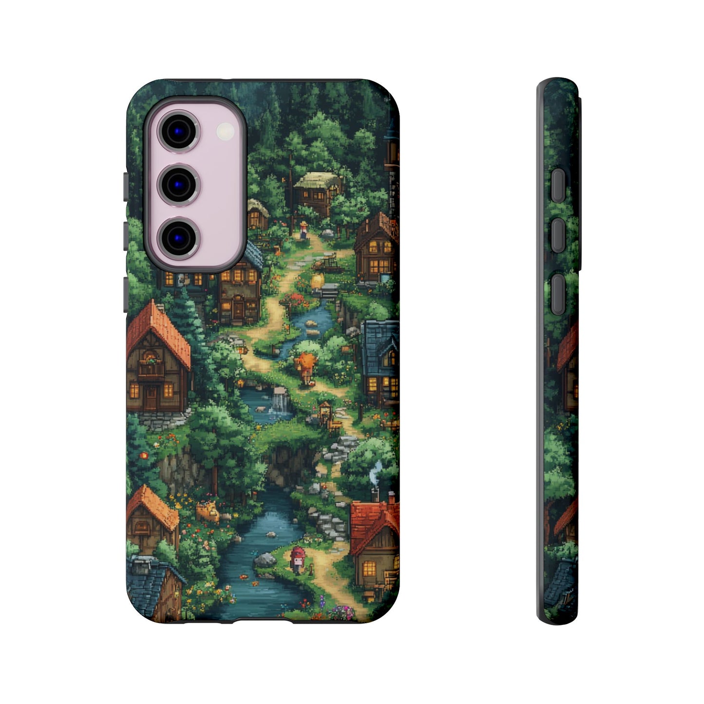 Enchanted Village: Pixel Paradise Phone Case - iPhone, Google Pixel, Samsung Galaxy