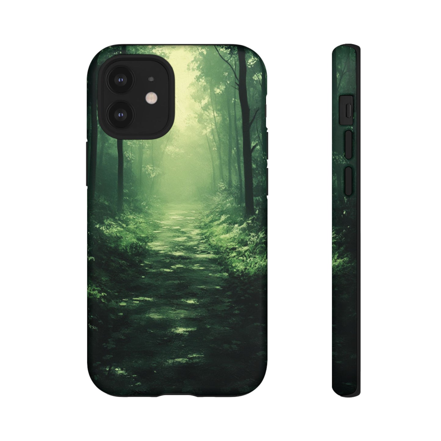 Emerald Mist Forest Path - Tough iPhone Case