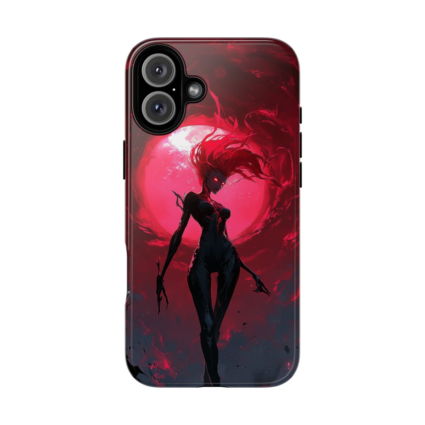 Crimson Eclipse Gothic Gaming Phone Case - iPhone, Google Pixel, Samsung Galaxy