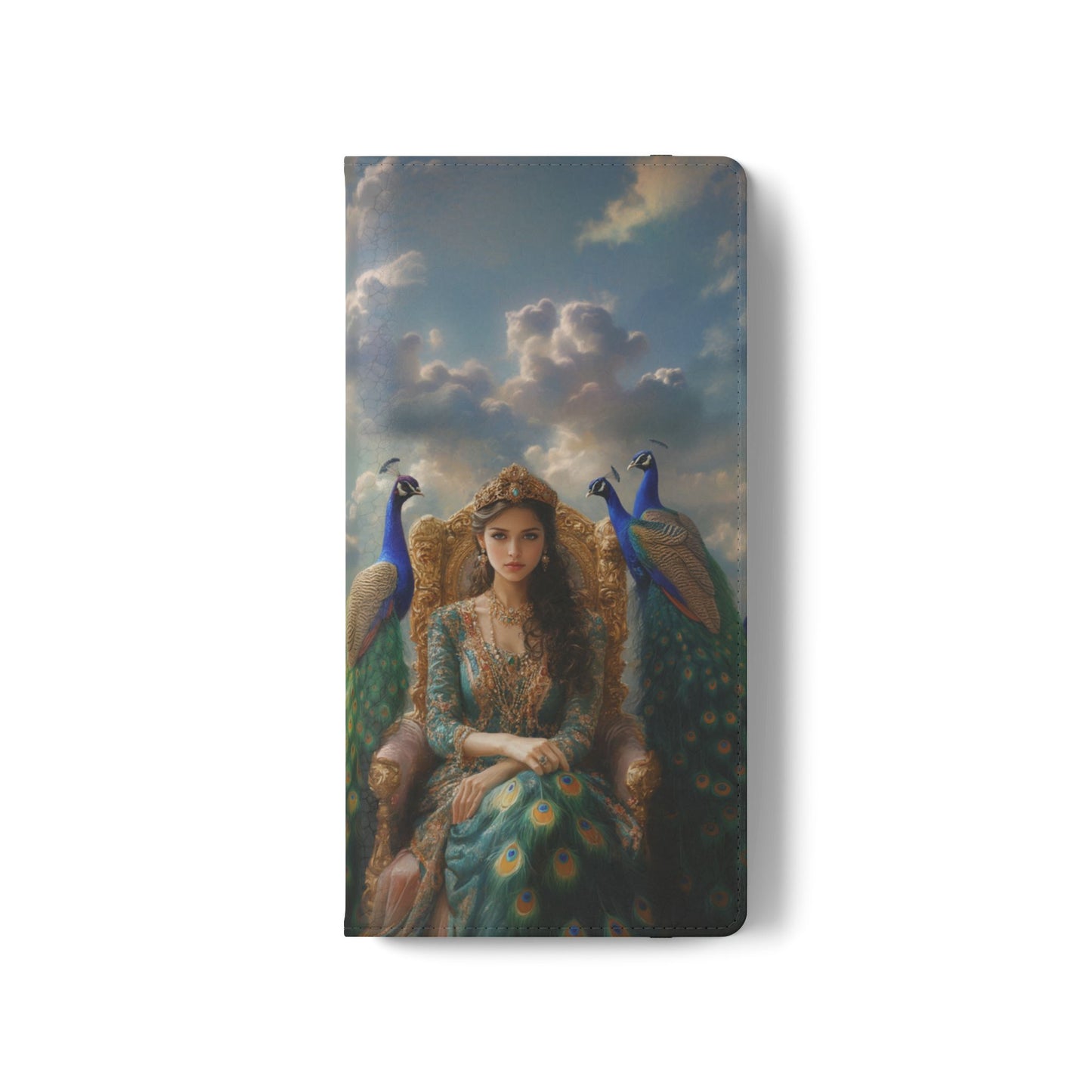 Hera Peacock Empress Golden Throne - Wallet Flip Case