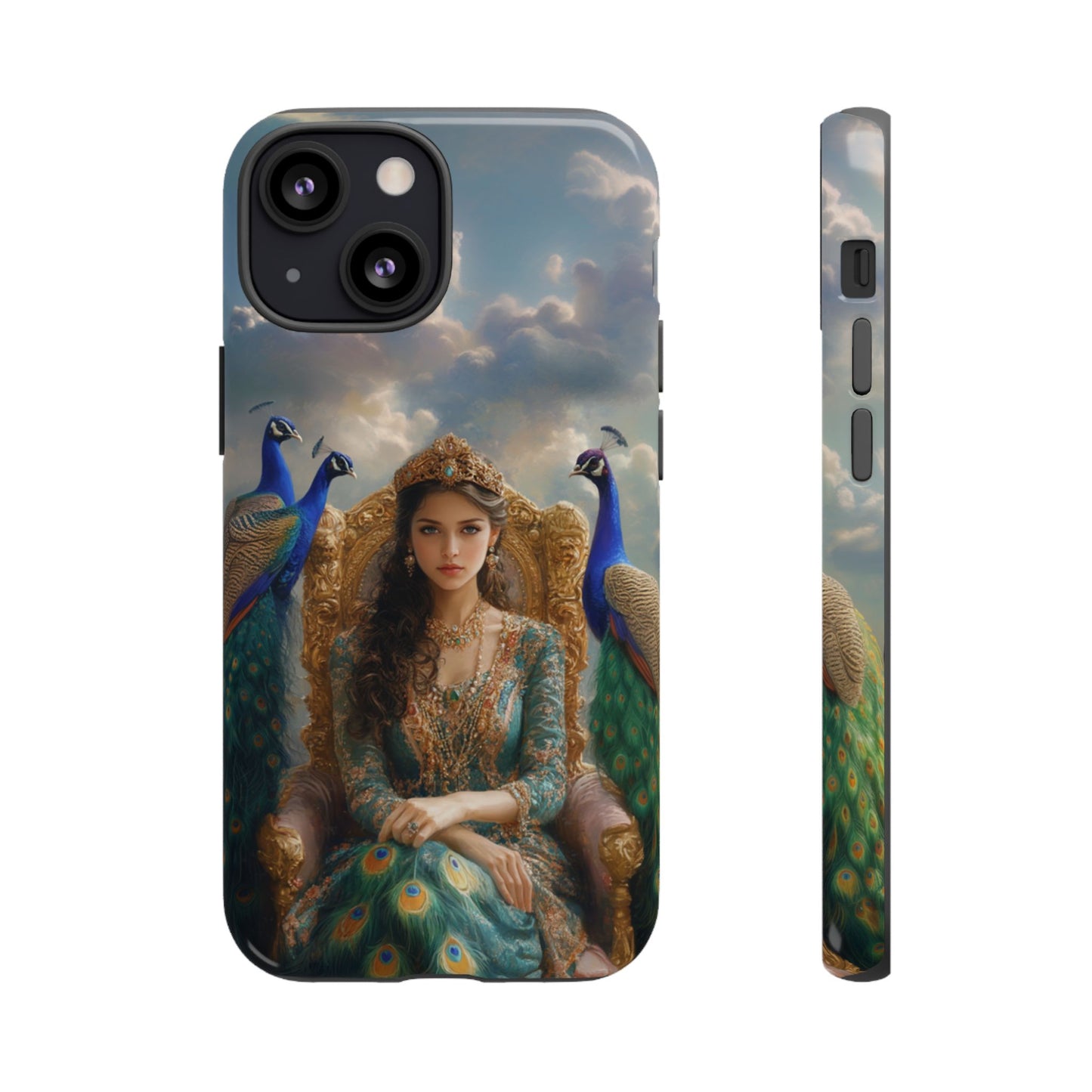 Hera Peacock Empress Golden Throne - Tough iPhone Case