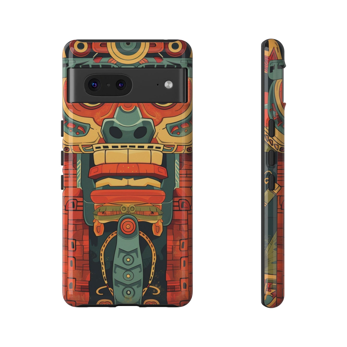 Aztec Totem Mask - Tough Google Pixel Case