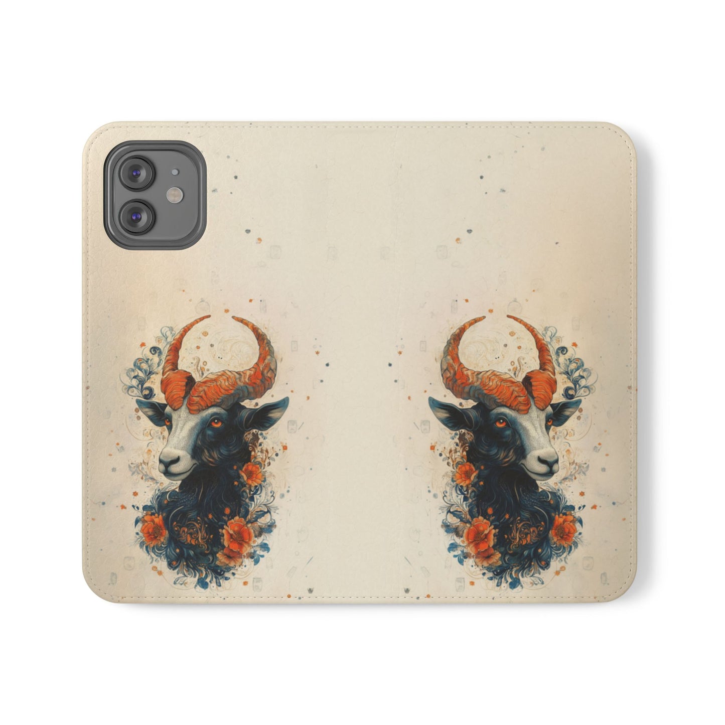 Capricorn Celestial Goat - Wallet Flip Case