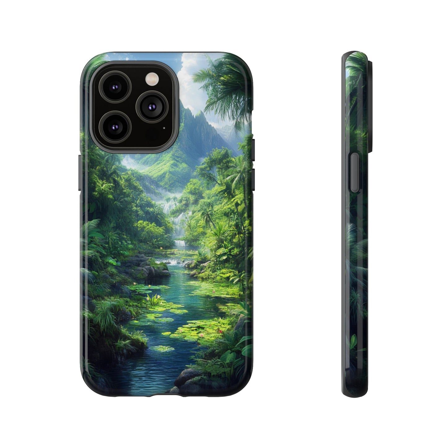 Verdant Jungle Cascade – Tough iPhone Case