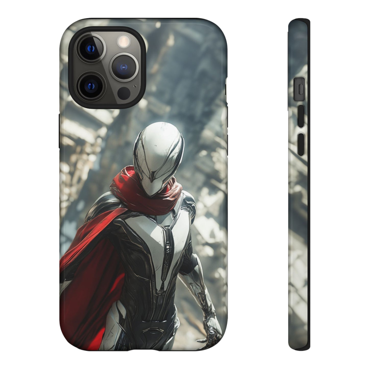 Crimson Sentinel Phone Case – iPhone, Google Pixel, Samsung Galaxy